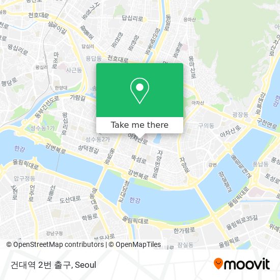 건대역 2번 출구 map