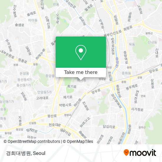 경희대병원 map