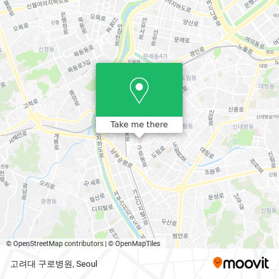 고려대 구로병원 map