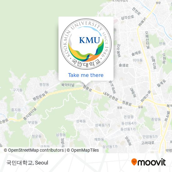 How To Get To 국민대학교 In 성북구, 서울시 By Bus Or Subway?