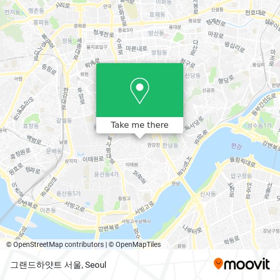 그랜드하얏트 서울 map