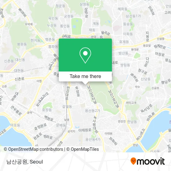 남산공원 map