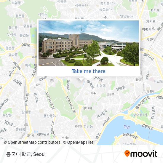 동국대학교 map