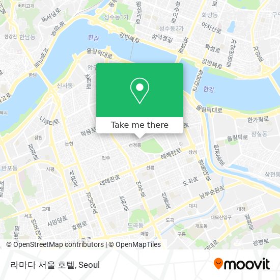 라마다 서울 호텔 map