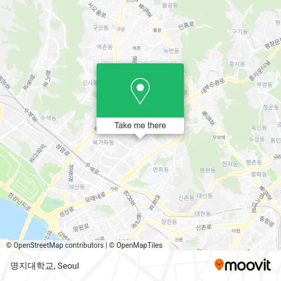 명지대학교 map