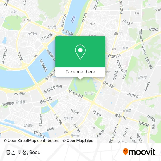 몽촌 토성 map