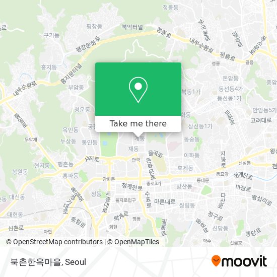 북촌한옥마을 map