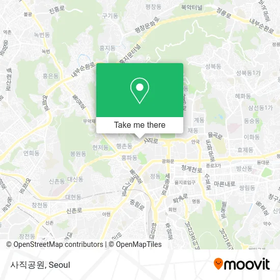 사직공원 map