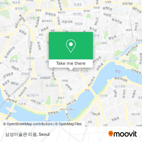 삼성미술관 리움 map