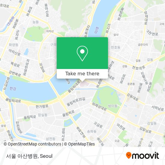 서울 아산병원 map