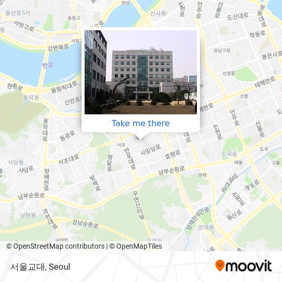 서울교대 map