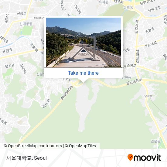 서울대학교 map
