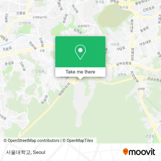 서울대학교 map