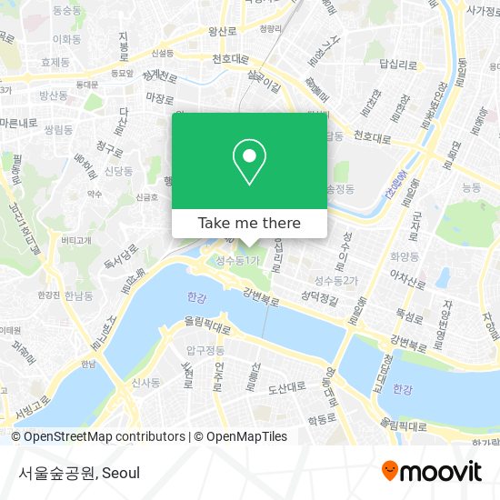 서울숲공원 map