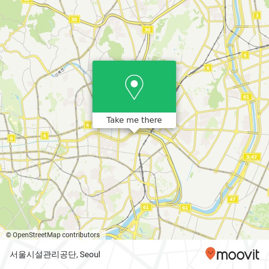 서울시설관리공단 map