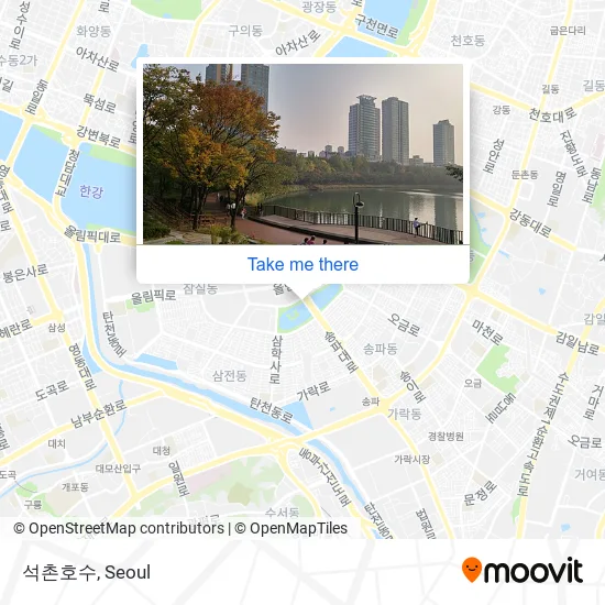 석촌호수 map