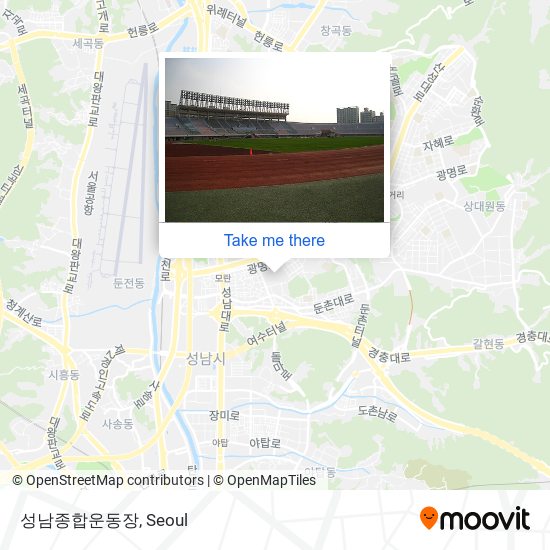 성남종합운동장 map