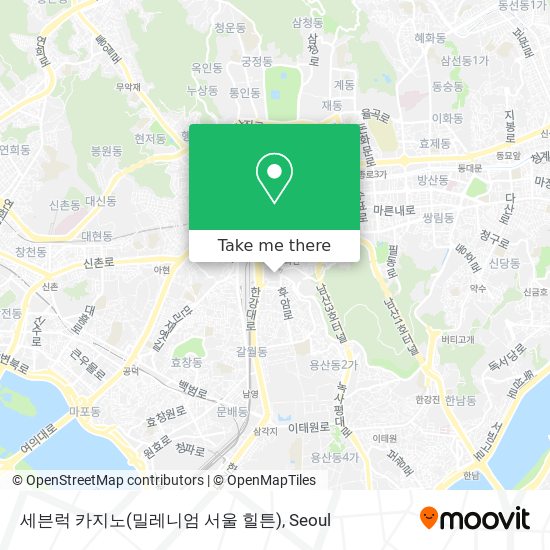 세븐럭 카지노(밀레니엄 서울 힐튼) map
