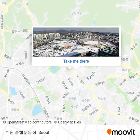 수원 종합운동장 map