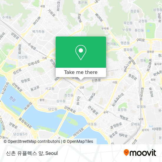 신촌 유플렉스 앞 map
