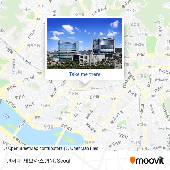 연세대 세브란스병원 map