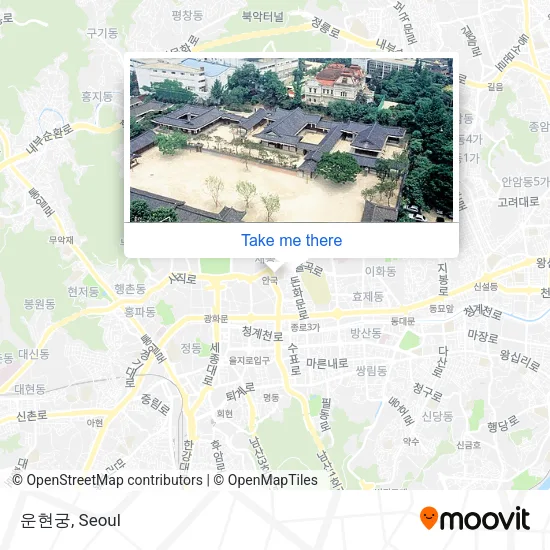운현궁 map
