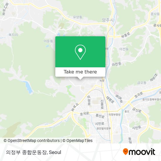 의정부 종합운동장 map