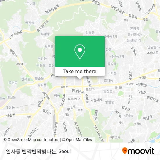 인사동 반짝반짝빛나는 map