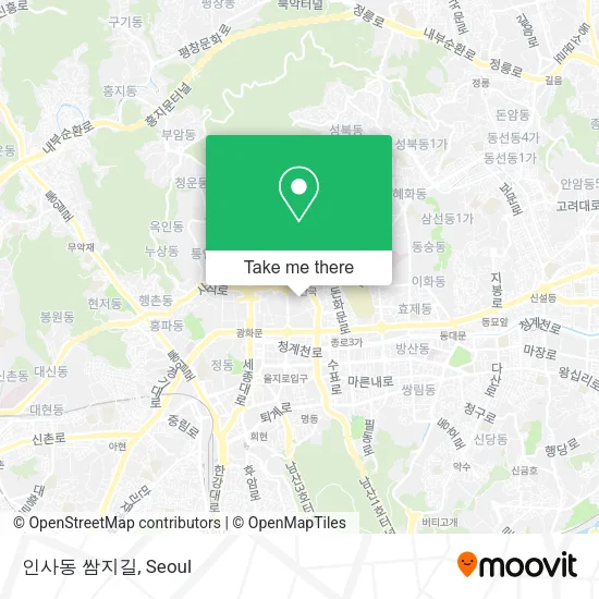 인사동 쌈지길 map