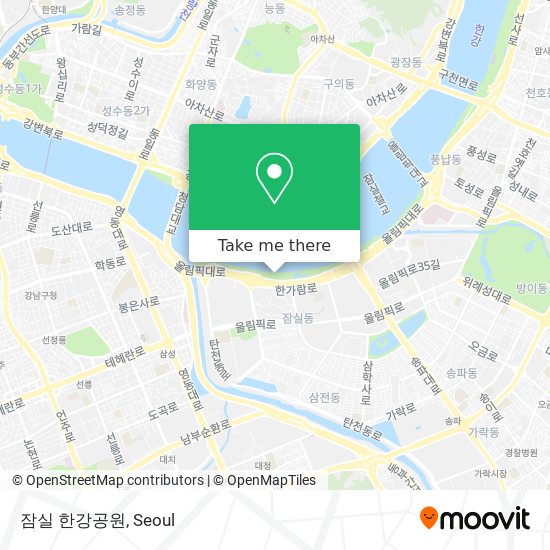 잠실 한강공원 map