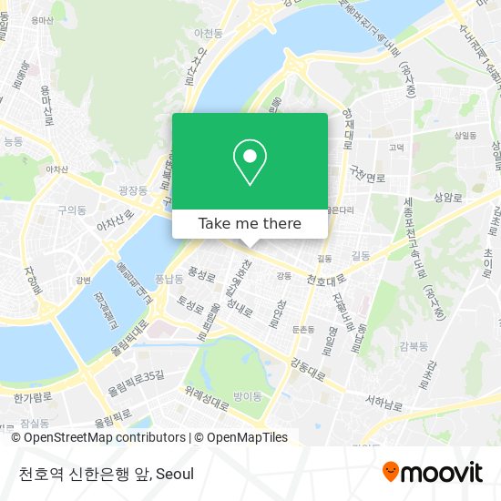 천호역 신한은행 앞 map