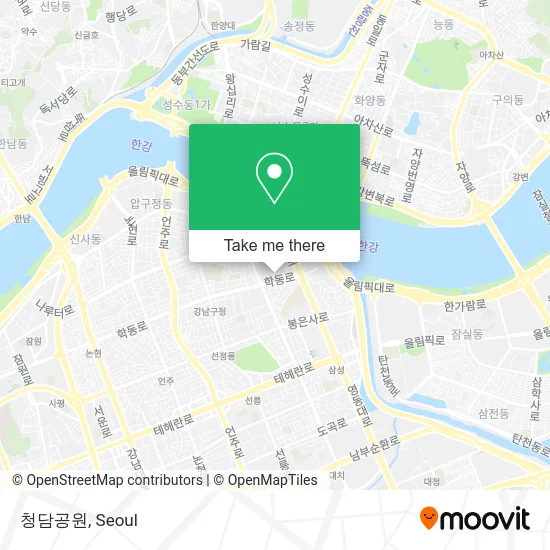 청담공원 map