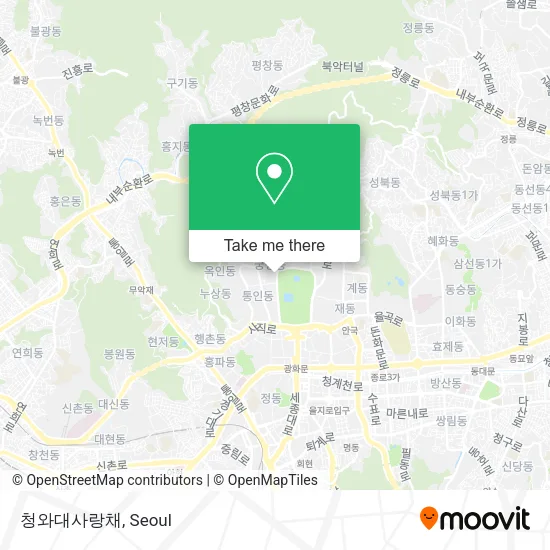 청와대사랑채 map