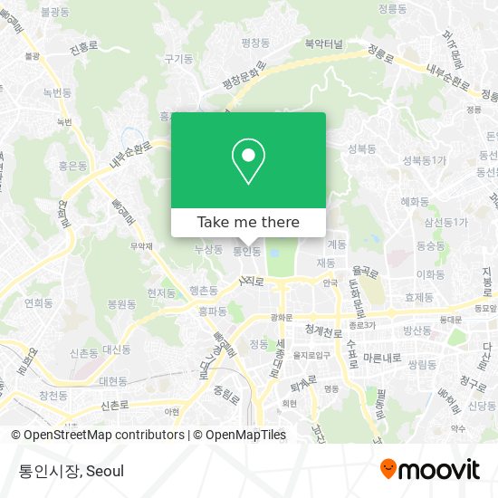 통인시장 map