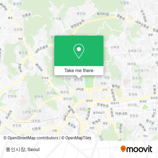 통인시장 map