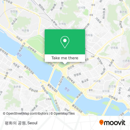 평화의 공원 map