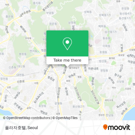 플라자호텔 map