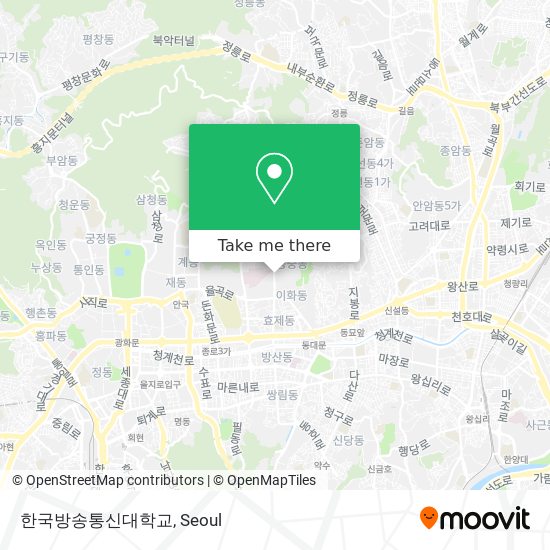 한국방송통신대학교 map