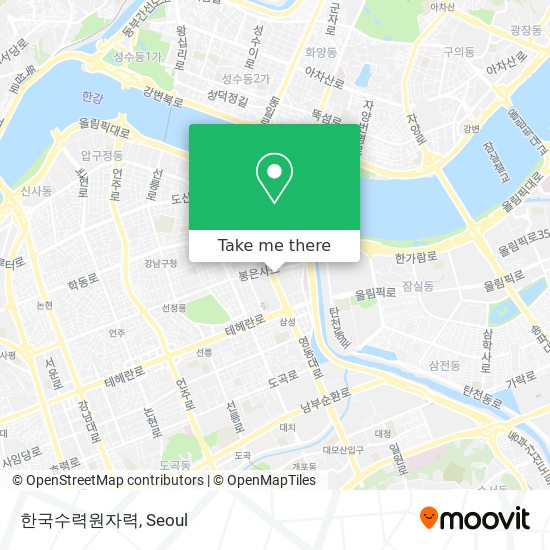 한국수력원자력 map