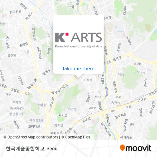 한국예술종합학교 map