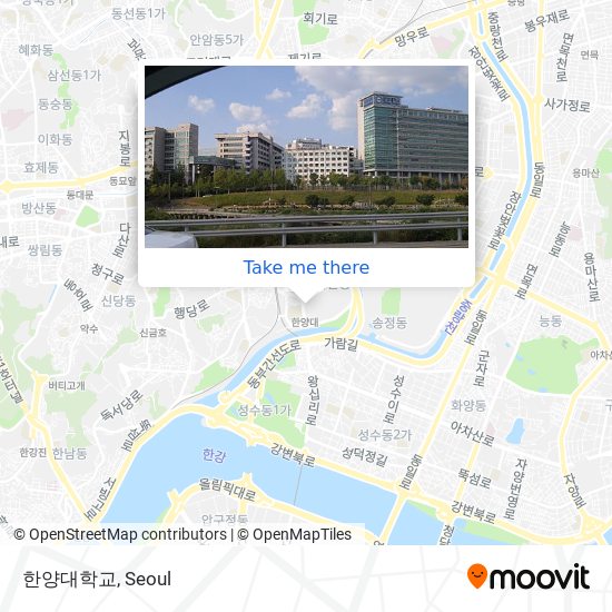 한양대학교 map