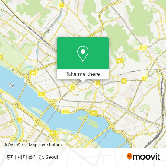 홍대 새마을식당 map