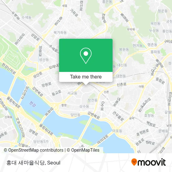 홍대 새마을식당 map