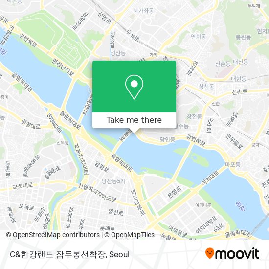 C&한강랜드 잠두봉선착장 map