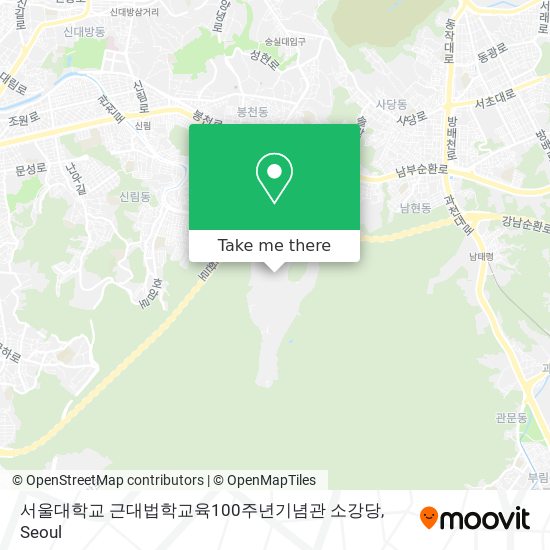 서울대학교 근대법학교육100주년기념관 소강당 map