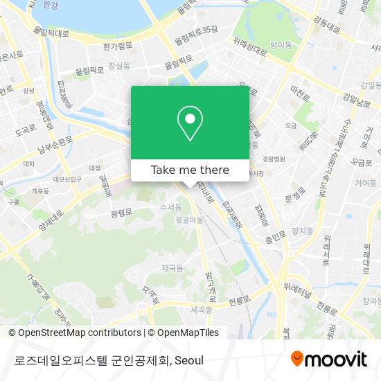 로즈데일오피스텔 군인공제회 map