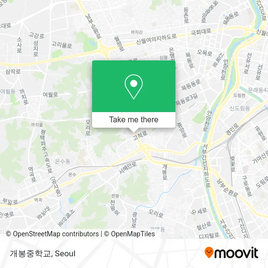 개봉중학교 map
