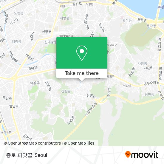 종로 피맛골 map