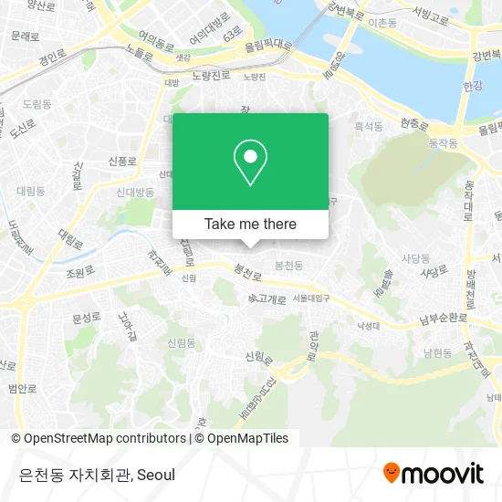 은천동 자치회관 map