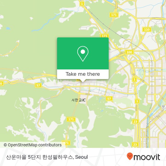 산운마을 5단지 한성필하우스 map